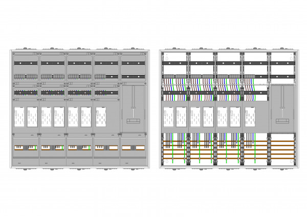 AEZ52-230-128, eHZ-Zählerverteilung