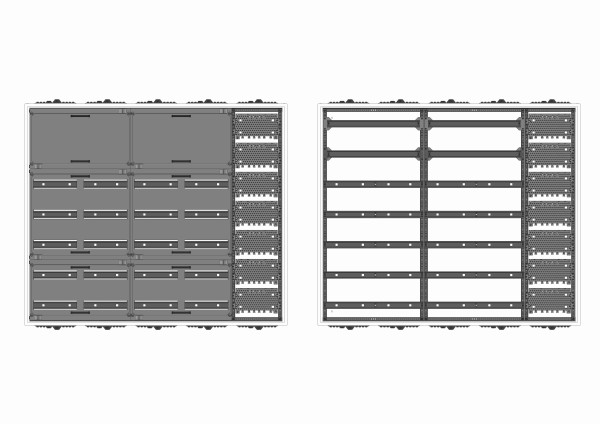 Automatenverteiler, AVK, BxHxT = 1300x1100x210, M1