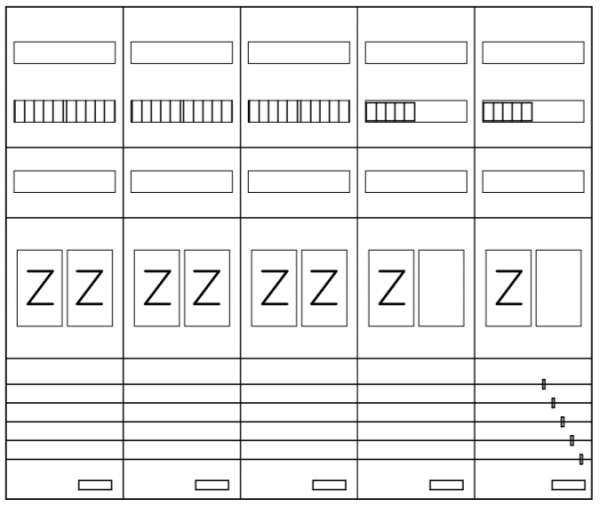 AEZ52-210-133, eHZ-Zählerverteilung