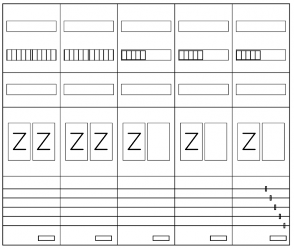 AEZ52-230-132, eHZ-Zählerverteilung