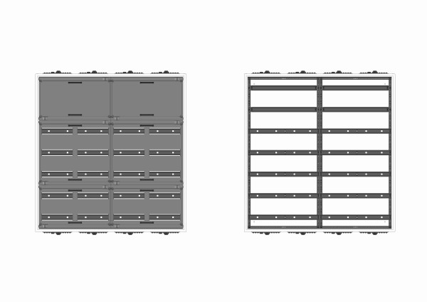 Automatenverteiler, AVB, BxHxT = 1050x1100x230