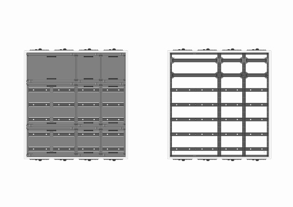 Automatenverteiler, AVK, BxHxT = 1050x1100x140, S