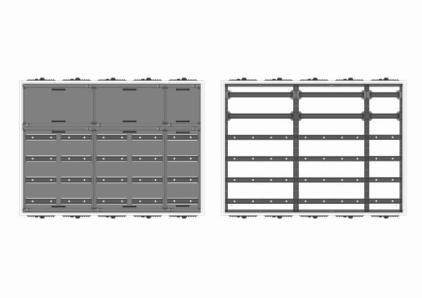 Automatenverteiler, AVK, BxHxT = 1300x950x210, S