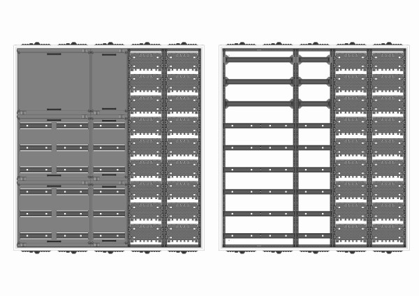 Automatenverteiler, AVK, BxHxT = 1300x1400x210, M2