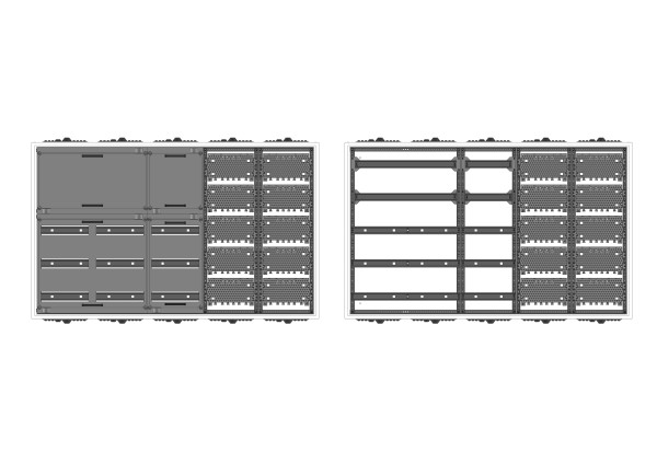 Automatenverteiler, UVK, BxHxT = 1300x800x120, M2