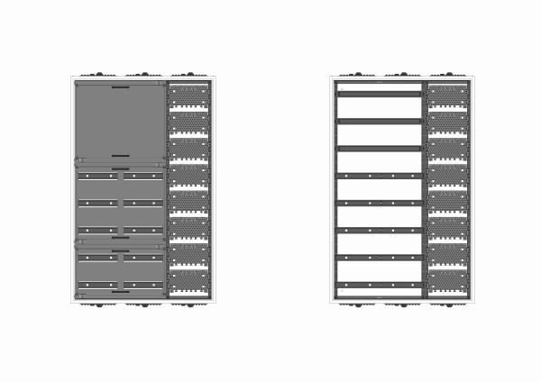 Automatenverteiler, AVB, BxHxT = 800x1250x230, M1