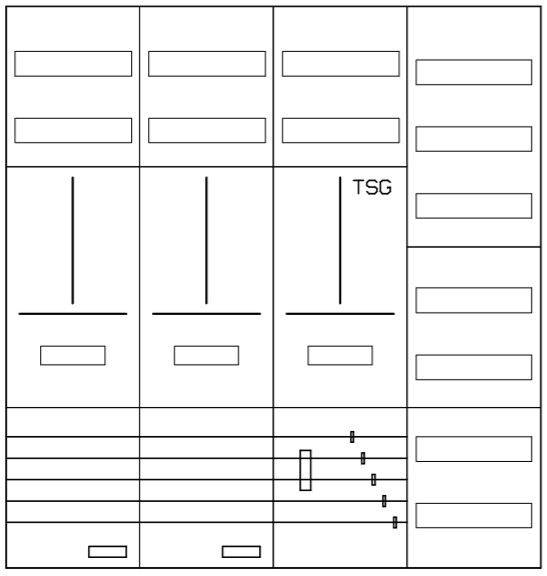 AZ42BS-230, Zählerverteilung mit 3-Punktbefestigun