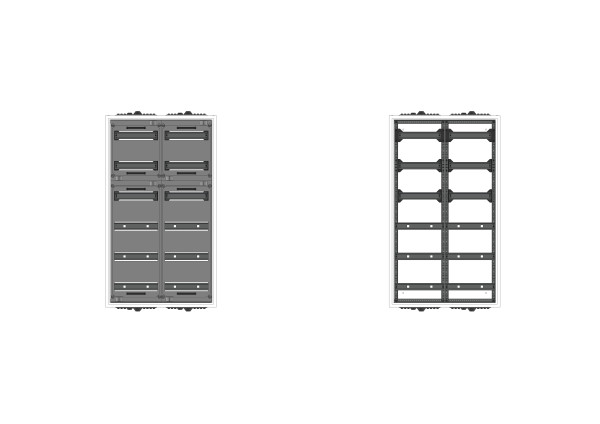 Automatenverteiler, UVK, BxHxT = 550x950x120, S