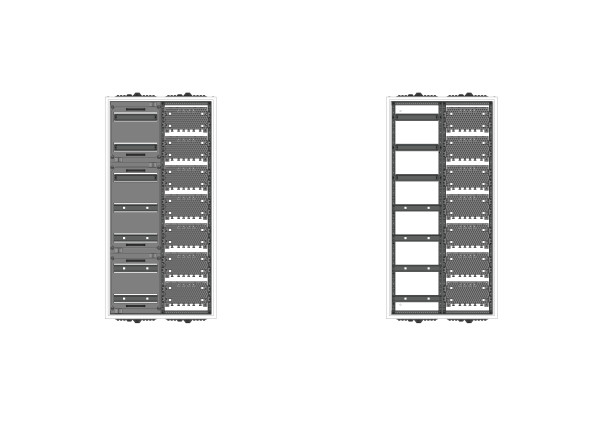 Automatenverteiler, AVB, BxHxT = 550x1100x210, M1