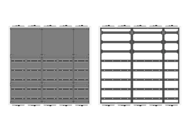 Automatenvert.-PS, AVK, BxHxT = 1300x1250x230, S