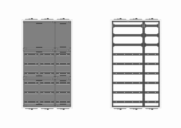 Automatenverteiler, AVK, BxHxT = 800x1400x210, S