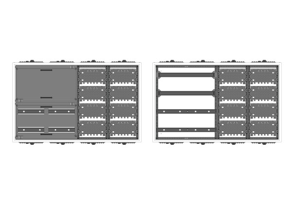Automatenverteiler, AVK, BxHxT = 1050x650x210, M2