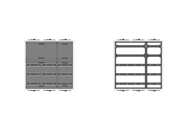 Automatenverteiler, UVK, BxHxT = 800x800x210, S