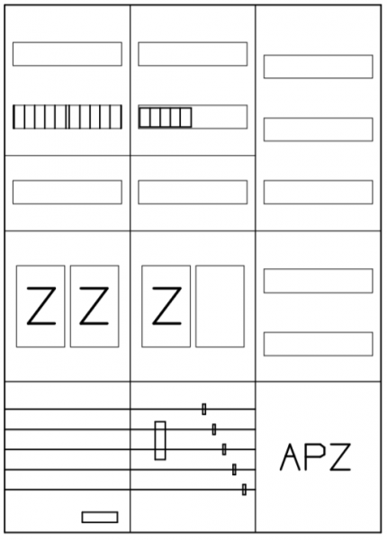AEZ32-230-010, eHZ-Zählerverteilung