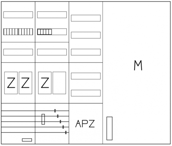 AEZ52-230-050, eHZ-Zählerverteilung