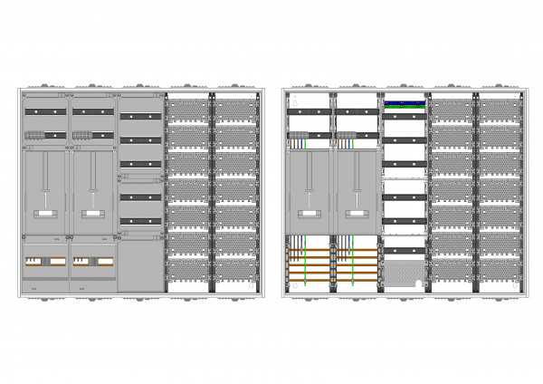 AZ52BSAMM-230, Zählerverteilung mit 3-Punktbefesti