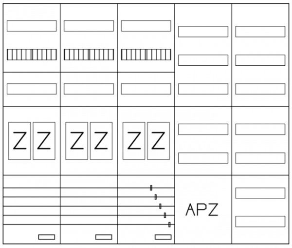 AEZ52-210-108, eHZ-Zählerverteilung