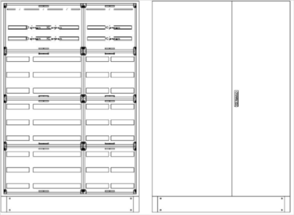 RSVB5-12-300Reihenschaltschrank, RSVB, BxHxT = 132