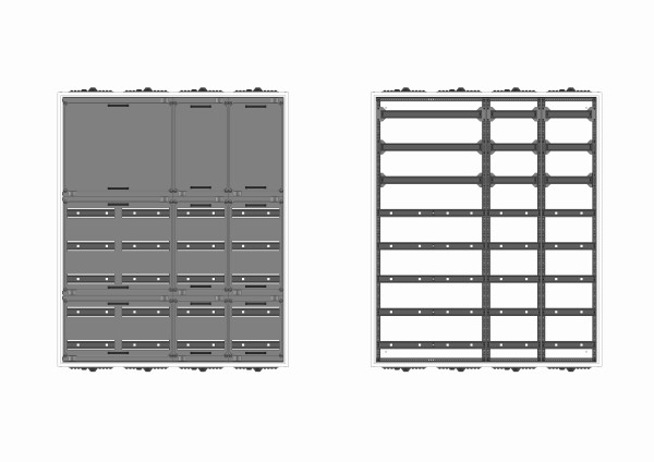 Automatenverteiler, AVK, BxHxT = 1050x1250x210, S