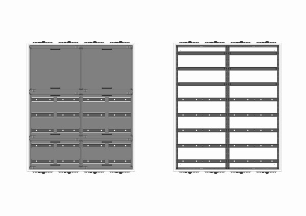 Automatenverteiler, AVB, BxHxT = 1050x1250x210