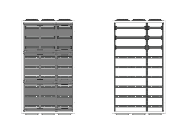 AVK3-9-300Automatenverteiler, AVK, BxHxT = 820x142