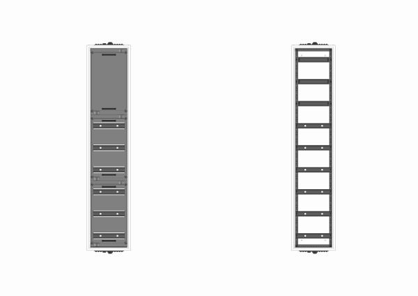 Automatenverteiler, AVB, BxHxT = 300x1400x230
