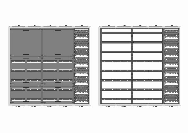 Automatenverteiler, AVB, BxHxT = 1300x1250x210, M1