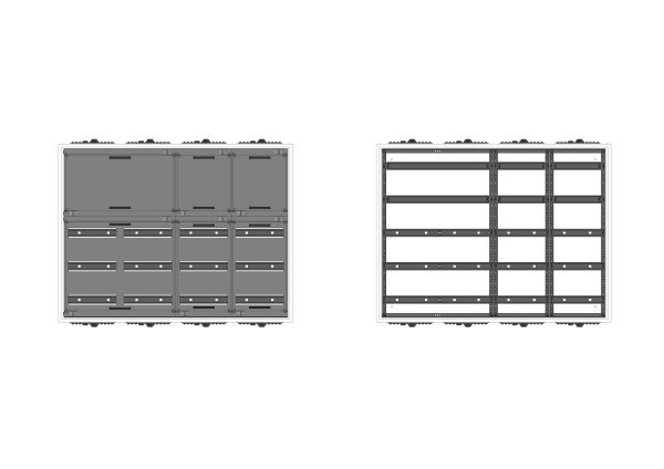 Automatenverteiler, AVB, BxHxT = 1050x800x230, S