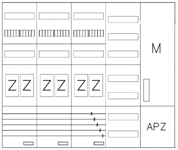 AEZ52-230-106, eHZ-Zählerverteilung
