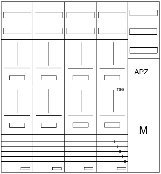 AZ102HS1AM1-210, Zählerverteilung mit 3-Punktbefes