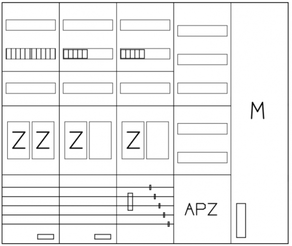 AEZ52-230-115, eHZ-Zählerverteilung