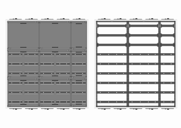 Automatenverteiler, AVK, BxHxT = 1300x1400x230, S