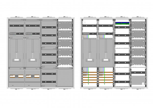 AZ42BSMA-230, Zählerverteilung mit 3-Punktbefestig