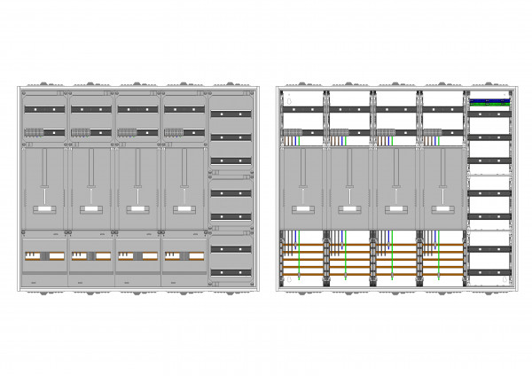 AZ52BS-230, Zählerverteilung mit 3-Punktbefestigun