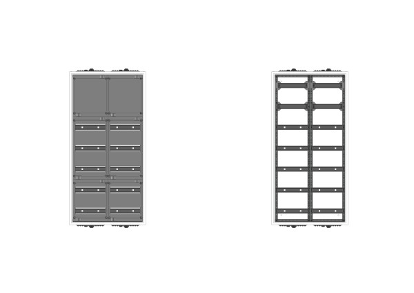 Automatenvert.-PS, AVK, BxHxT = 550x1100x210, S