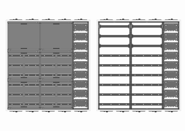 Automatenverteiler, AVK, BxHxT = 1300x1400x210, M1