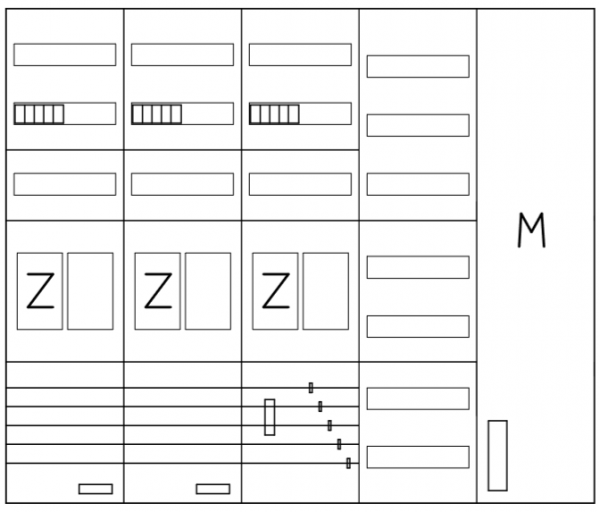AEZ52-230-112, eHZ-Zählerverteilung