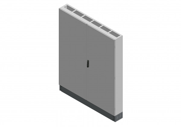 Leergehäuse Standverteilung, SVK, BxHxT = 1550x185
