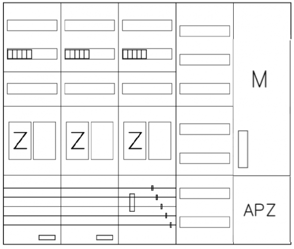 AEZ52-210-111, eHZ-Zählerverteilung