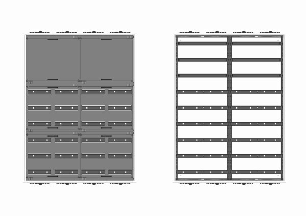 Automatenverteiler, AVB, BxHxT = 1050x1400x230