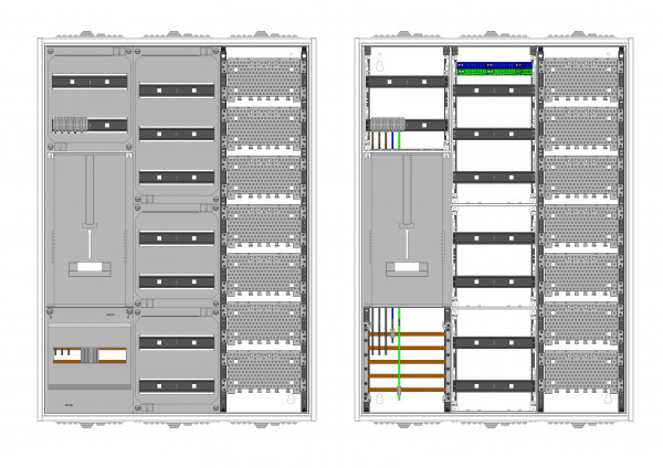 AZ32BSM-230, Zählerverteilung mit 3-Punktbefestigu