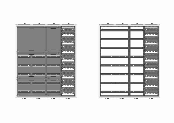 Automatenverteiler, AVB, BxHxT = 1050x1250x210, M1