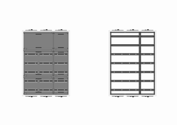 Automatenverteiler, AVB, BxHxT = 800x1100x210, S