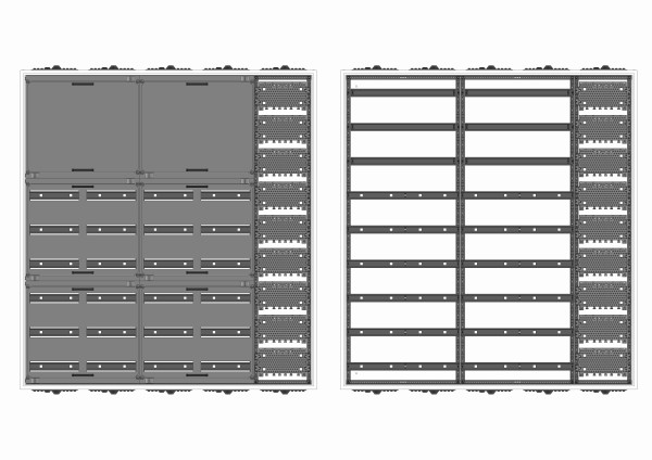 Automatenverteiler, AVB, BxHxT = 1300x1400x210, M1