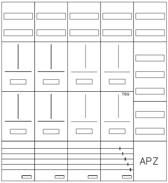 AZ102HS2A-210, Zählerverteilung mit 3-Punktbefesti