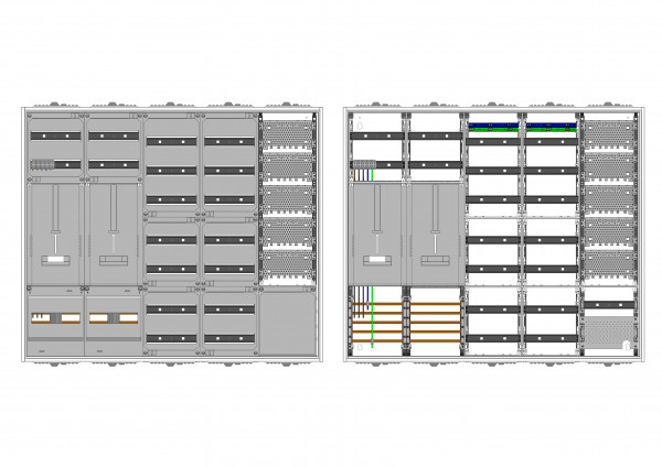 AZ52BSSMA-230, Zählerverteilung mit 3-Punktbefesti