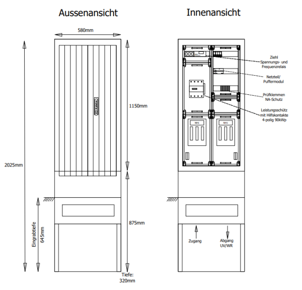 NA-Schutz Außenbereich 90kWp