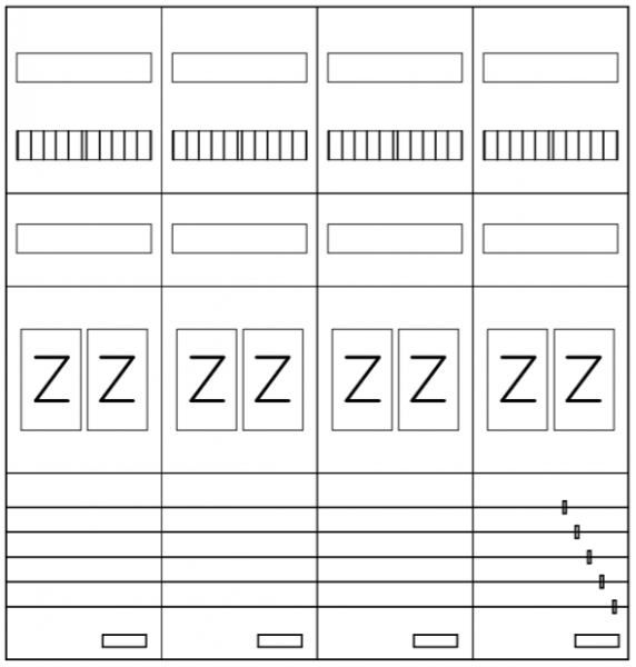 AEZ42-210-080, eHZ-Zählerverteilung