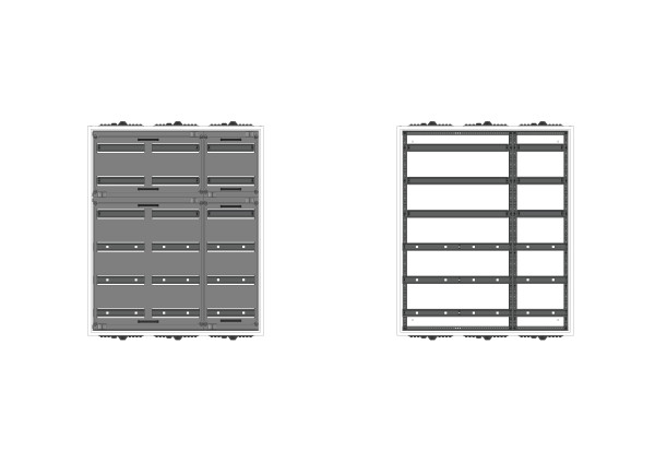 Automatenverteiler, AVB, BxHxT = 800x950x210, S