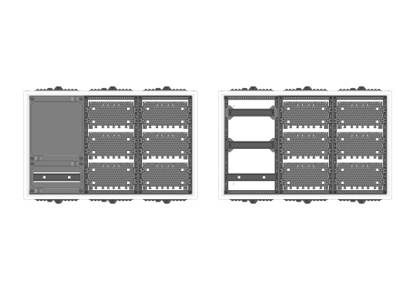 Automatenverteiler, AVK, BxHxT = 800x500x140, M2